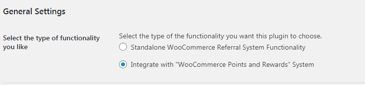 integrating woocommerce referral system plugin with loyalty points extension