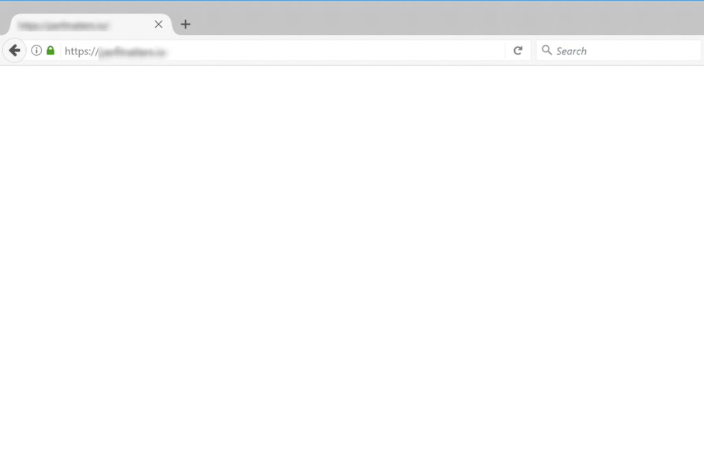 error looks like on Firefox
