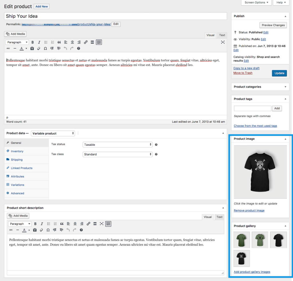 woocommerce interface