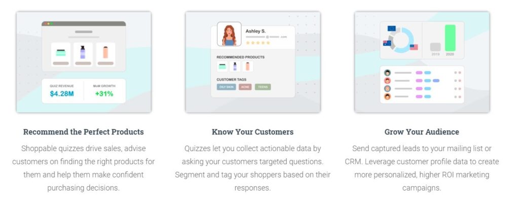 setting up shopping quizzes using Revenue Hunt