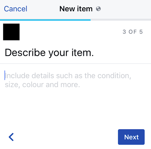 item description