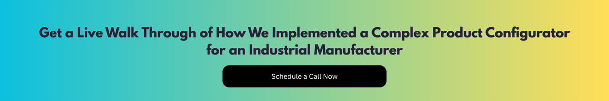 complex product configurator CTA